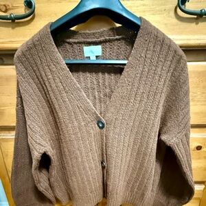 Cozy Brown Women's Cardigan Sweater
